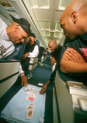 Athletes on Airplanes - 2 - Ron Harper, Scottie Pippen and Michael Jordan